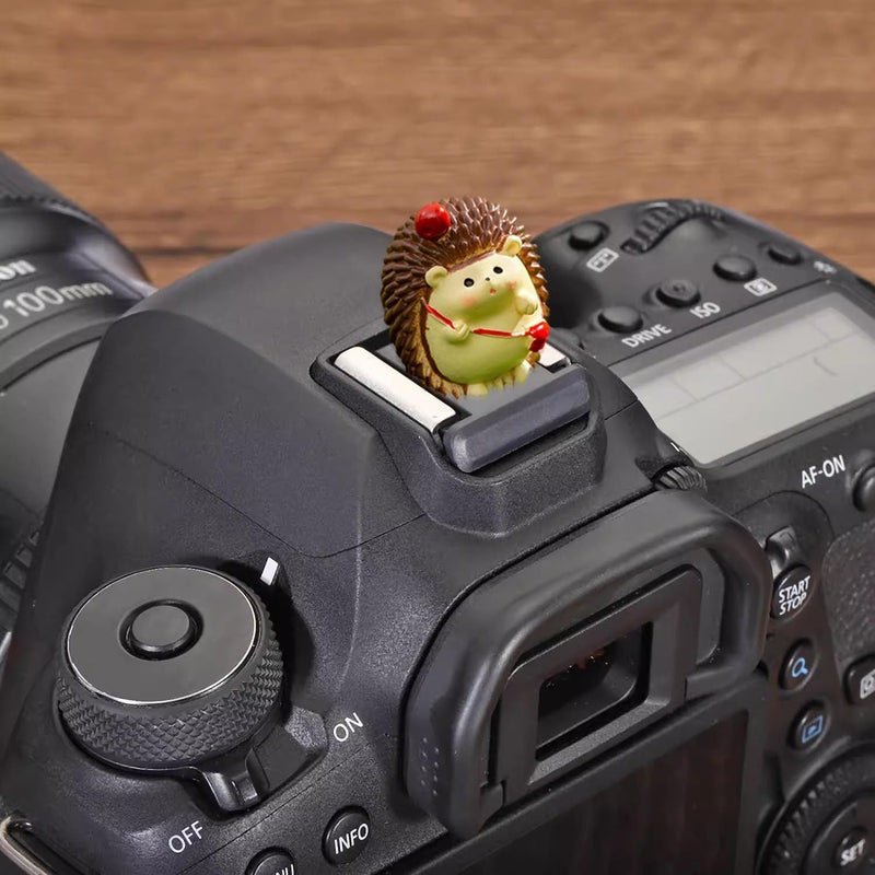 MENGSOOD Camera Hot Shoe Cover, Cute Hot Shoe Cap, Hot Shoe Protector Compatible with Sony Fujifilm Fuji Canon Nikon Pentax Leical Panasonic (2pcs Hedgehog) - Image 3